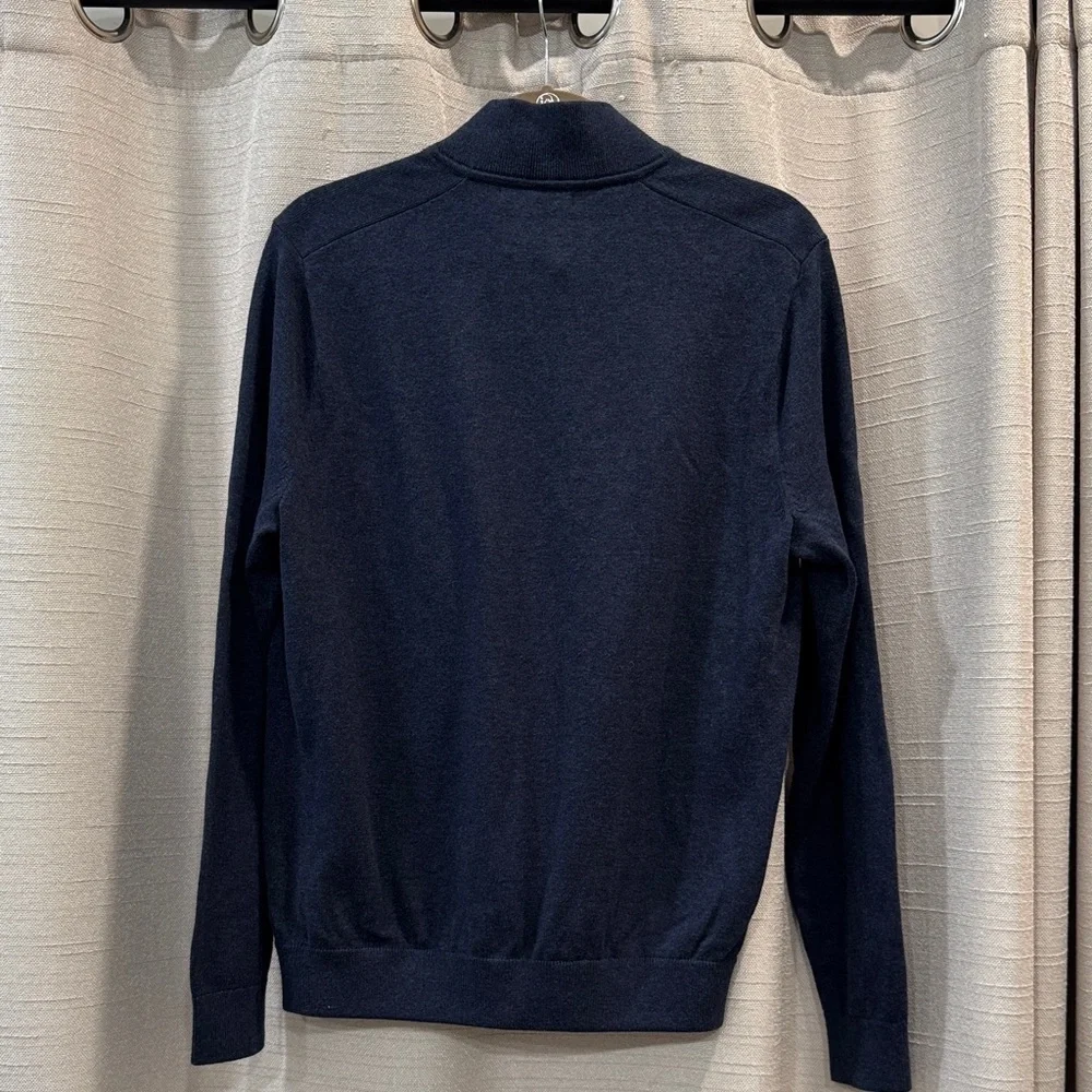 NWT Banana Republic Men's Blue Bomber Jacket Zip closure Size M